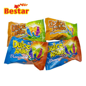 Golosinas lecca lecca 3D diamond ring shape candy lecca lecca lecca caramelle dure per snack da festa - Product Image 2