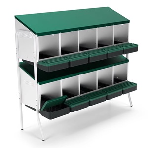 2 lớp kim loại bền trứng đẻ hộp dễ dàng để làm sạch mạ kẽm vịt gà & ngỗng làm tổ hộp - Product Image 1
