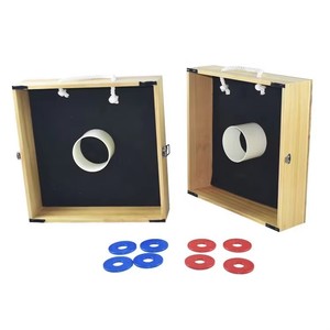 Jeu de lancer de cerceaux en bois de pin de qualité supérieure pour l'extérieur, sport et divertissement, vente en gros - Product Image 2