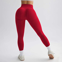 Leggings de Yoga Personalizados, Sin Costuras, de Cintura Alta, Ajustados, de Secado Rápido, Color Sólido, Efecto Push-Up, para Gimnasio y Fitness, para Mujer