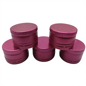 Tappo a Corona in Alluminio Antimanomissione 18mm 24mm 28mm 30mm Coperchio Metallico ROPP per Bottiglie di Vino e Bevande - Product Image 1