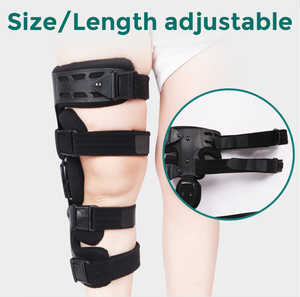 Rodillera Ortopédica Ajustable <span class=keywords><strong>de</strong></span> Neopreno con Bisagras para Rehabilitación Médica, Soporte <span class=keywords><strong>de</strong></span> Pierna con Rango <span class=keywords><strong>de</strong></span> Movimiento Ajustable para Fracturas y Uso Ortopédico por Osteoartritis - Product Image 4