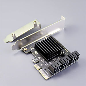 PCI Express X1 X4 à 6 ports <span class=keywords><strong>Serial</strong></span> <span class=keywords><strong>ATA</strong></span> SATA 3.0 Carte contrôleur hôte ASM1166 PC 6Gbps 6 ports Carte d'extension PCI-E vers SATA III - Product Image 5