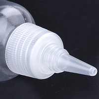 5/10/20/30/50/60/100/120/200/500ml bouteilles compte-gouttes vides transparentes en plastique PET pour Lotion cosmétique et Sauce miel