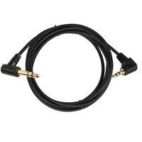 Câble audio stéréo PVC à angle droit de 1,8 m, 1/8 1/4, 3,5 mm TRS 6,35 mm, conducteur en cuivre pour ordinateur, téléphones mobiles, projecteur, haut-parleur