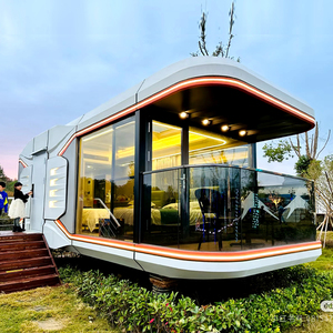 Casa de cápsulas para exteriores Sunroom con panel solar Casa de cápsulas espaciales desmontable y transportable a Arabia Saudita - Product Image 2