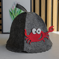Manténgase Fresco en el Calor con un Gorro de Sauna de Fieltro de Lana Pura Hecho a Medida para su Spa o Banya