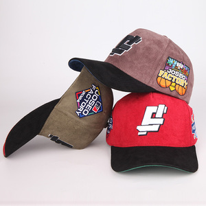 Bán Buôn Unisex Có Thể Điều Chỉnh Bông <span class=keywords><strong>2</strong></span> <span class=keywords><strong>Tone</strong></span> Màu <span class=keywords><strong>5</strong></span> Bảng Điều Chỉnh Mũ Bóng Chày Tùy Chỉnh Thêu Logo Mũ Bóng Chày - Product Image 5