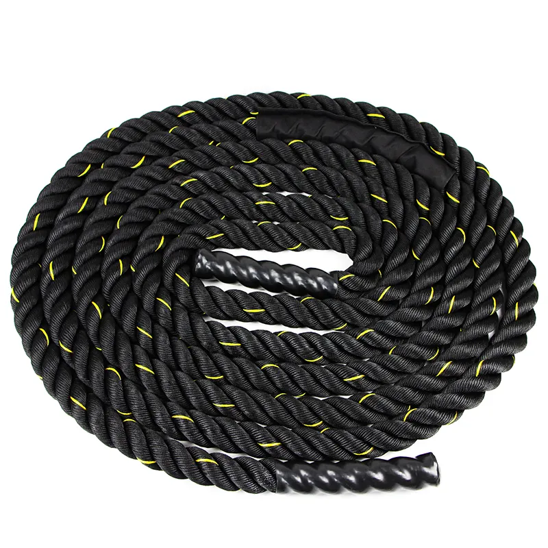 1.5in diameter 100% polyester heavy training rope,perfect fitness rope,Battle ropes with anchor strap kit