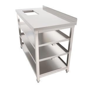 โต๊ะทำงานอเนกประสงค์ 2-in-1 ระดับมืออาชีพ - โต๊ะสแตนเลสพร้อมเครื่องล้างแก้วในตัว - Product Image 6