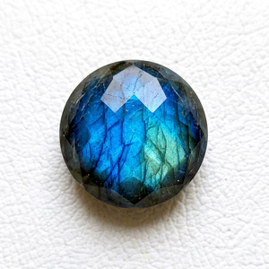 Lot de pierres précieuses en grenat bleu naturel AA+ en vrac, taille damier double face, rondes de 10 mm, à changement de couleur, polies, vente en gros - Product Image 1