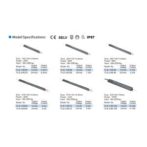 Lámpara de Pared Súper Delgada IP67 para Exteriores, 12V 24V, Impermeable, Fuente de Alimentación LED de Aluminio Individual para Caja de Luz, Espejo de Baño - Product Image 6