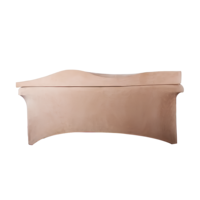 Tapis d'extension de cils personnalisé pour salon de beauté et spa, matelas orthopédique incurvé en mousse à mémoire de forme pour lit en velours à cils fins ondulés