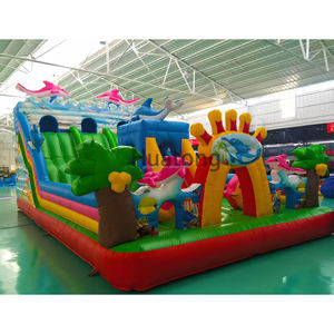Château gonflable pour enfants en PVC <span class=keywords><strong>commercial</strong></span>, château gonflable extérieur, thème océan, parc gonflable combiné, trampoline pour enfants - Product Image 1