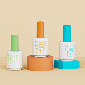 30ml 1oz mat taban kat oluşturucu jel için oje şişesi renkli boş jel konteyner kozmetik ambalaj - Product Image 3