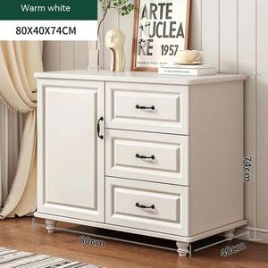 Side board Schrank Küchen schrank L Ocker Wohnzimmer Weins chrank Lagerung Europäische sechs Kommode, Schlafzimmer weiße Schublade Schließfach - Product Image 5