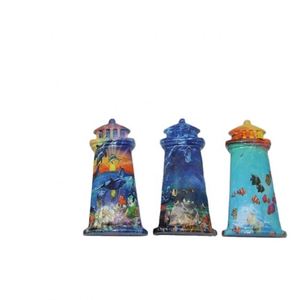 Imanes de Recuerdo con Impresión 3D por Transferencia de Agua, Tema Oceánico, Faro, para Refrigerador - Product Image 6