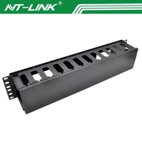 RAIL de gestion de câble réseau 19 "1U/2U en plastique ABS