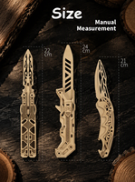 Hamaileon Puzzle 3D mécanique STEM éducatif, Karambit en bois, puzzle 3D pour adultes, couteau pliable Cyberpunk, cadeaux pour hommes et garçons