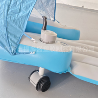 Fauteuil flottant gonflable avec auvent et propulseur électrique pour piscine, idéal pour les loisirs en extérieur – Vente en gros
