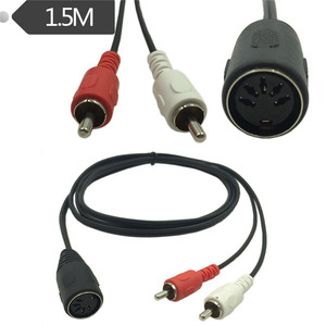 สายสัญญาณเสียงระดับมืออาชีพ 5 พิน ดิน ตัวเมีย เป็น 2 RCA ตัวผู้ สำหรับระบบเสียงสเตอริโอ <span class=keywords><strong>Bang</strong></span> & <span class=keywords><strong>Olufsen</strong></span>, Naim, Quad... ความยาว 0.3 ม. 1.5 ม. - Product Image 1