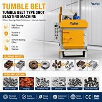Machine de sablage à bande rotative CE pour fixations de structure en acier Q326 – Élimination de la rouille et détartrage pour boulons et pièces d'ancrage