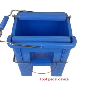 <span class=keywords><strong>Cubo</strong></span> de Plástico Resistente para Trapeador <span class=keywords><strong>con</strong></span> <span class=keywords><strong>Pedal</strong></span> y Escurridor - Product Image 6
