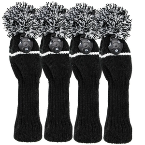 Housse de tête de club de golf tricotée OEM Deluxe, housses personnalisées pour driver, fairway, hybride, accessoires de golf - Product Image 5