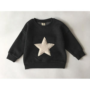 Sudadera Infantil de Estilo Sencillo con Cuello Redondo y Decoración de Estrella, Tela Suave para Sudaderas en Sitios Web - Product Image 4