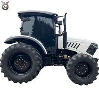 Tractor Agrícola 4x4 de 100-140HP con Motor Potente, Transmisión Automática, Resistente, Adaptable a Diversos Suelos, Multiusos