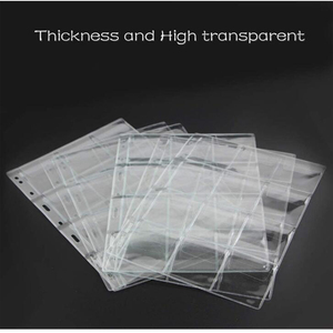 Rõ ràng đồng xu túi chèn thu thập tay áo PVC Nhựa Tùy Chỉnh đồng xu Bộ sưu tập trang - Product Image 2