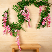Fleur artificielle réaliste de qualité professionnelle, lys suspendu en soie, style nordique, décoration de Noël pour entreprises