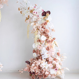 Arco de Rosas Artificiales Estilo Europeo de 1.8+2.1m, Color Marrón Otoñal, para Propuestas de Matrimonio y Fiestas - Product Image 2