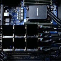 Radiateur de refroidissement à eau haute performance 360° pour GPU de station de travail A6000 A5500 A5000 A4500 A4000, refroidissement silencieux à faible bruit