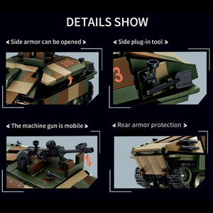 WW2 Jagdpanzer 38(t) Hetzer char léger allemand destructeur jeux éducatifs réservoir de brique bricolage 3d Puzzle ensemble de blocs de construction - Product Image 3