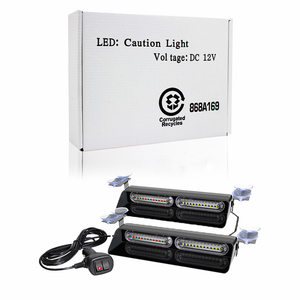 Lampu strobo darurat mobil LED 48W, lampu sorot darurat kondisi baru berkedip merah biru Amber warna putih - Product Image 6