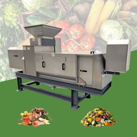 Hete Aanbieding RVS/Koolstofstaal Organische Voedselafval Versnipperaar Ontwateringsmachine Dehydrator voor Afvalkorrels Groen Gras