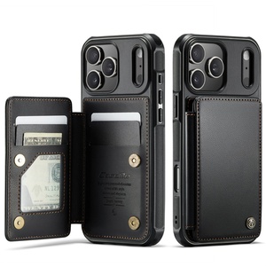 Funda de Piel de Lujo con Tapa Abatible, Ranuras para Tarjetas y Soporte para iPhone 17 Air 16 Pro Max 15 14 - Product Image 2