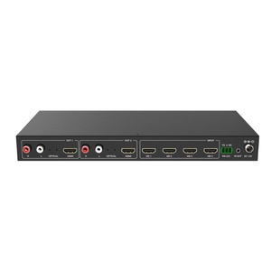 Pinwei ตัวสลับสัญญาณ <span class=keywords><strong>HDMI</strong></span> ไร้รอยต่อสำหรับ4K60Hz <span class=keywords><strong>4X2</strong></span>พร้อมตัวแยกสัญญาณเสียงและช่องออปติคอล - Product Image 6