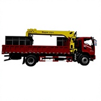 Grue mobile montée sur camion de 8 tonnes Dongfeng 4x2 pour la construction