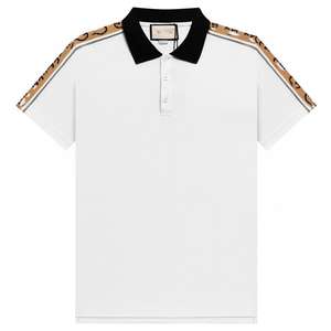 Top Direct Haute Version Correcte Lettre <span class=keywords><strong>G</strong></span> Imprimer Polo pour Hommes Dernière Vente Chaude Revers Couple Manches Courtes - Product Image 5