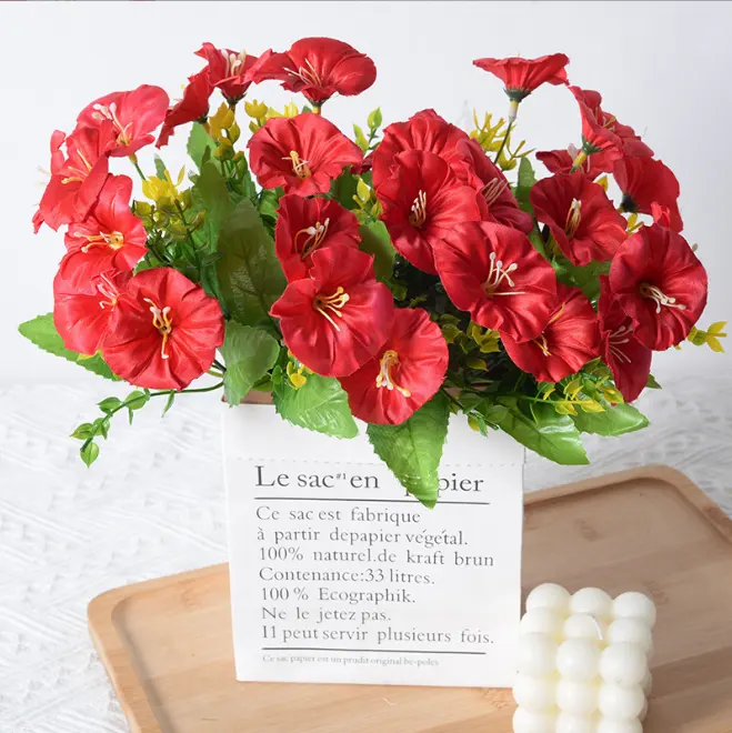 꽃 도매 인공 아침 영광 시뮬레이션 꽃 홈 호텔 파티 세트 결혼식 야외 장식 낱단