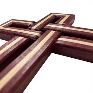 Lámpara de Pared de Madera con Cruz Religiosa Estilo Art Deco para Sala de Estar, Decoración del Hogar, Espacios Comerciales y Hoteles - Product Image 4