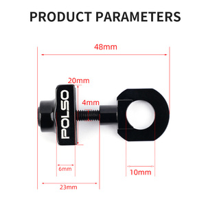 POLSO CT03 attache de chaîne de vélo Durable en alliage d'aluminium engrenage fixe chaîne de vélo ajusteur de Tension <span class=keywords><strong>Fixie</strong></span> vélo - Product Image 3