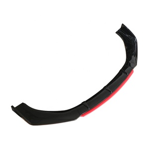 Lame de pare-choc avant pour voiture, 4 pièces, avec partie rouge, centrale pour diffuseur universel, nouveau design - Product Image 5