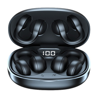 Écouteurs sans fil à conduction osseuse Bluetooth 5.4 avec micro, à clipser, pour le sport