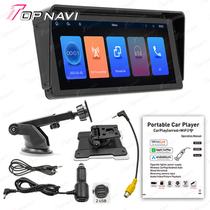 Lecteur multimédia de voiture <span class=keywords><strong>portable</strong></span> simple din 10.26 pouces sans fil Carplay 1din prise en charge de l'écran tactile Bt FM <span class=keywords><strong>Android</strong></span> Auto Mirror Car Stereo - Product Image 1