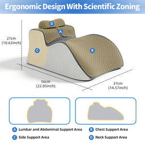 Oreiller ergonomique multifonctionnel en mousse à mémoire <span class=keywords><strong>de</strong></span> forme, <span class=keywords><strong>coussin</strong></span> lavable pour le sommeil, soutien du dos et soulagement des douleurs aux jambes, confort assis - Product Image 2