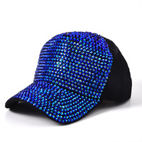 Gorra de Béisbol Versátil, Gorro de Diamantes de Moda para Mujer