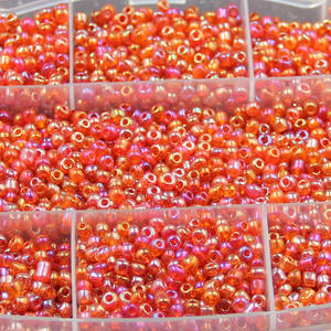 ลูกปัดแก้วขนาดเล็กขนาด4มม. ลูกปัดเมล็ดแก้วกลมสำหรับทำเครื่องประดับแบบทำมือ - Product Image 6